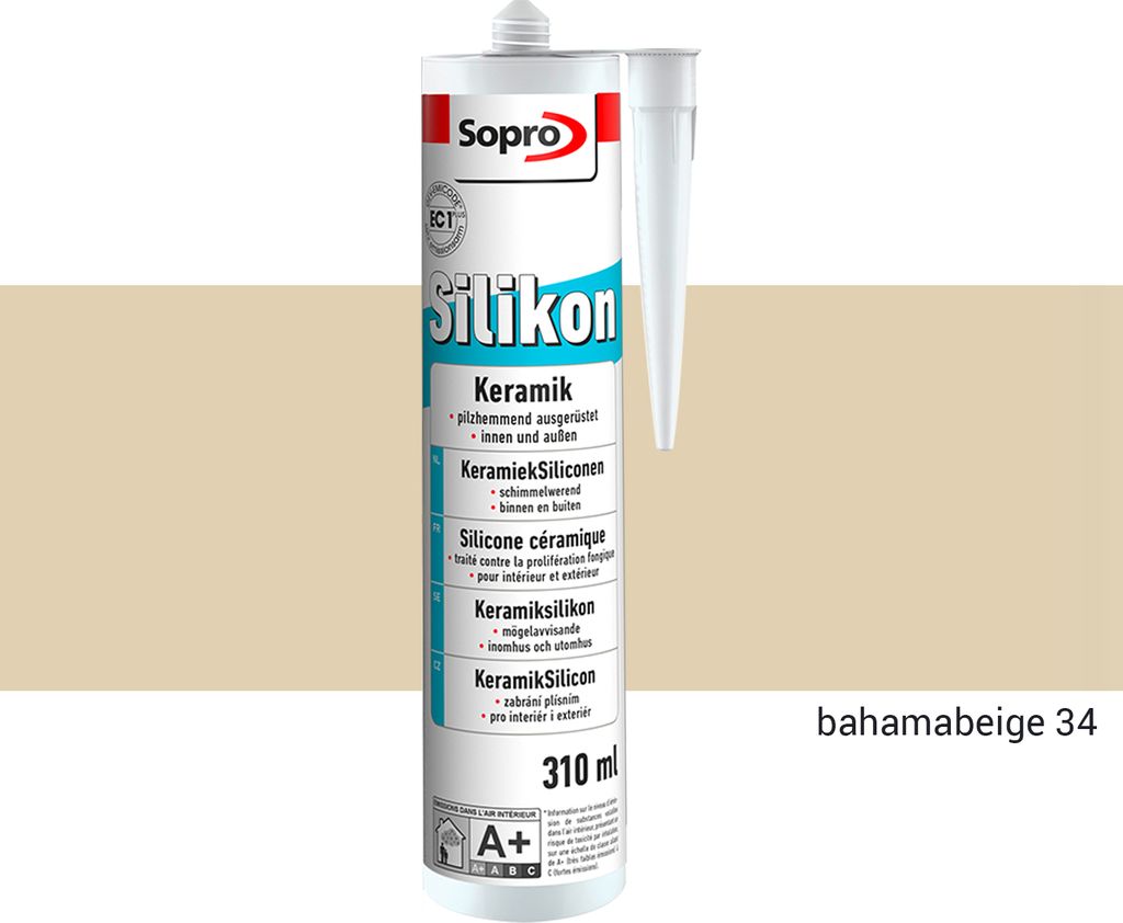 Sopro Silikon Keramik Fugen Fliesen 310ml Abdichtung Farbe Produktbild 