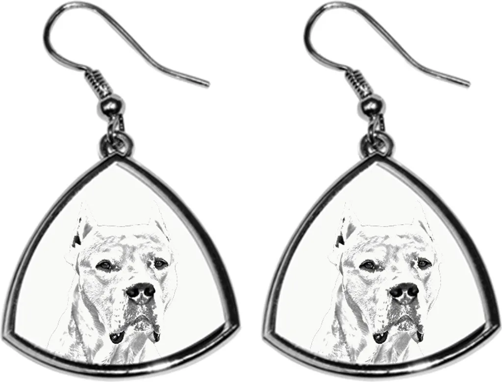 Art-Dog Orecchini Con Foto Di Cane In Argento Antiallergico - Gioielli Personalizzati Fatti A Mano Per Amanti Dei Cani - 2