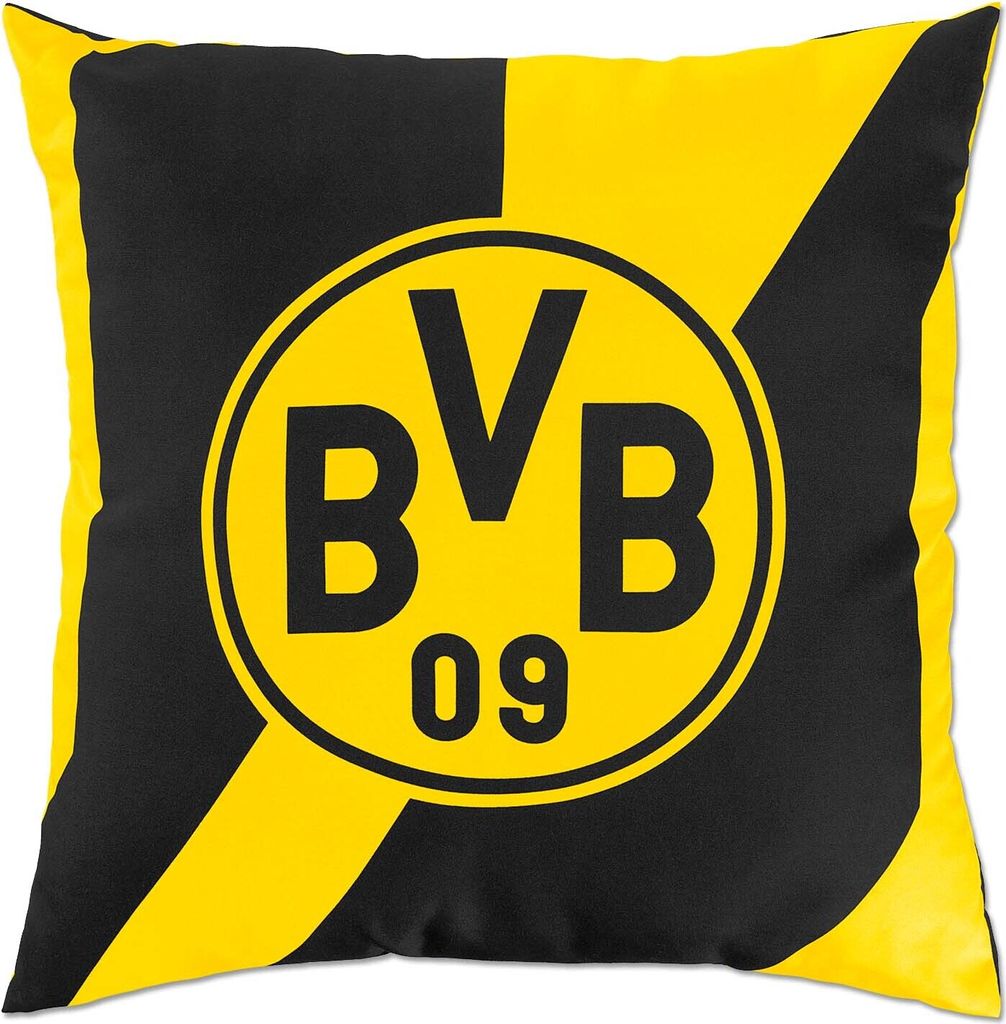Borussia Dortmund BVB Kissen schwarz/gelb Produktbild 