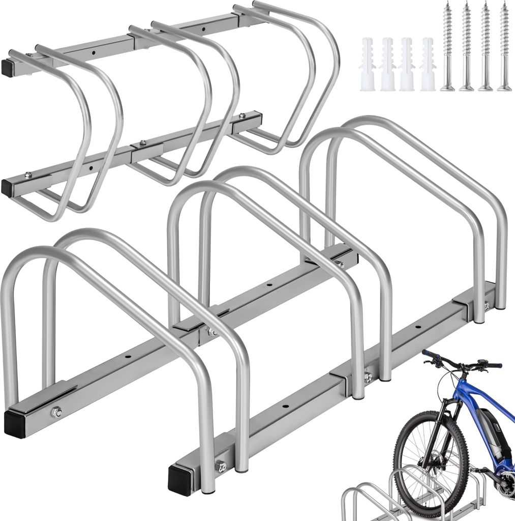 tectake® Fahrradständer aus rostfreiem Stahl von beiden Produktbild 