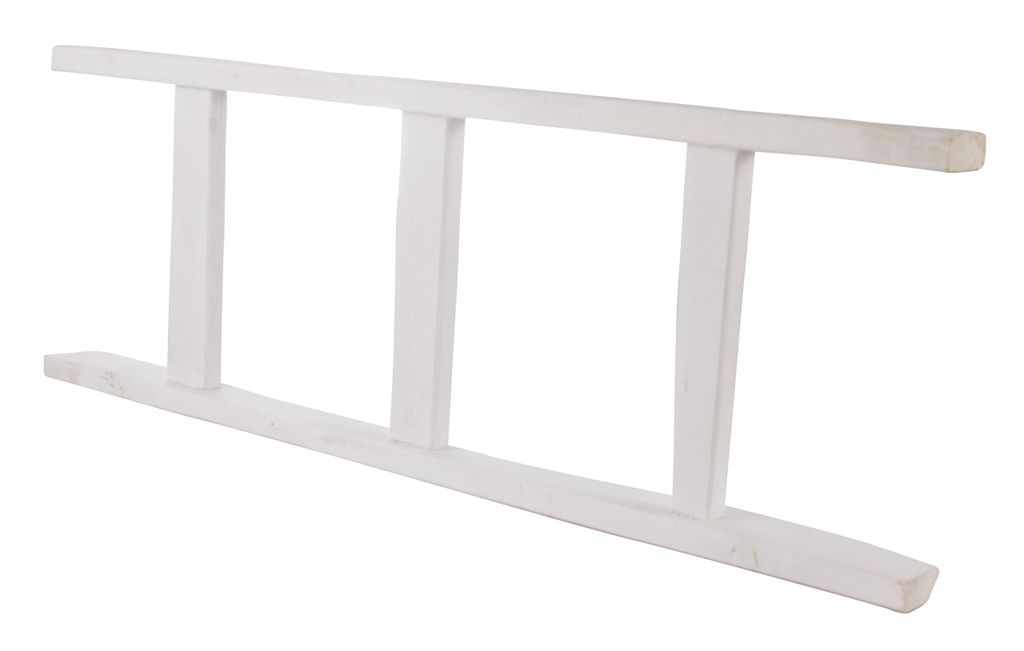 1x Neue LEITER in weiß / aus dem 'Alten Land' mit 4 Sprossen / 1 Meter / Gartendeko, Lampenhalter