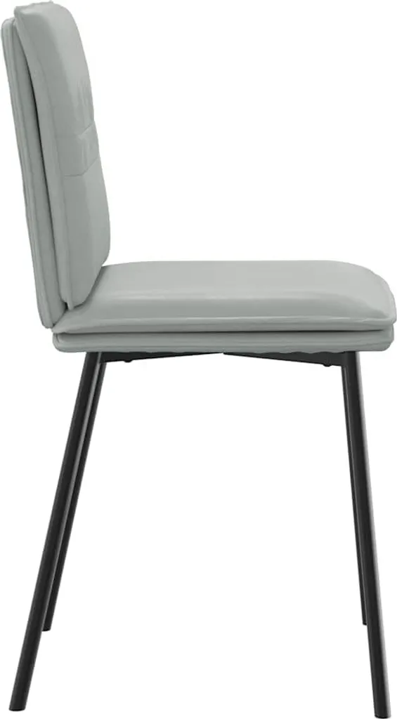 Offerta Set 2 Sedie SYFAX Velluto Grigio Chiaro - Prezzo e Qualità - 3