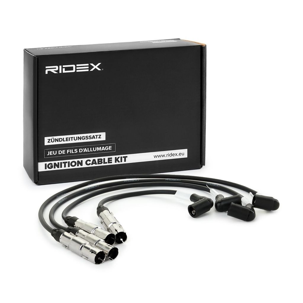 Kit Câbles D'allumage RIDEX - Compatible Mercedes 190, W124, W123 - 5 Câbles - Longueurs Variables