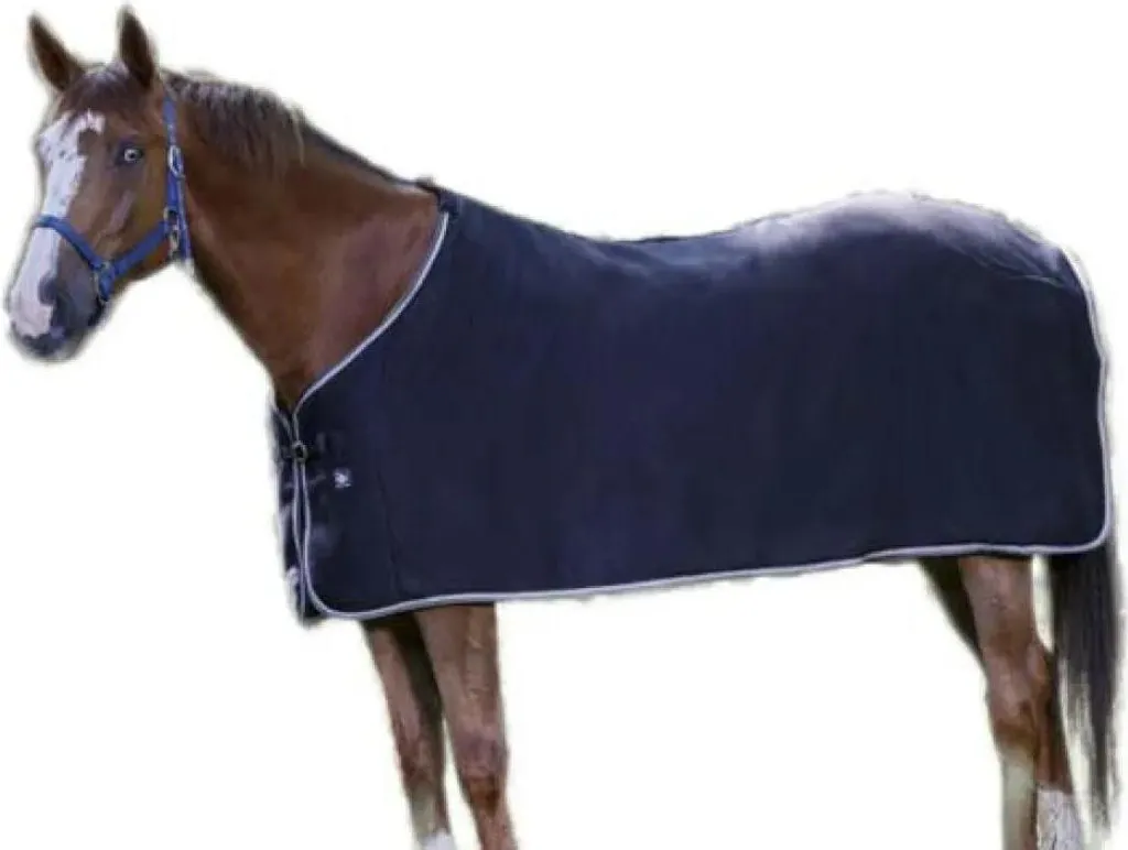 Tappeto Cavallo Felpato Blu 115cm Mondo dell'equitazione per Trasporto