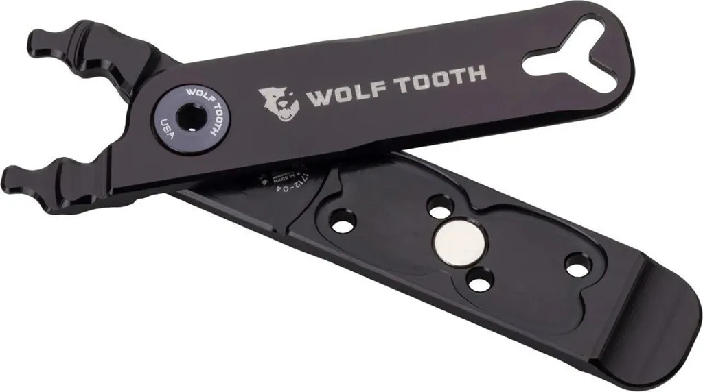 Pince maillon rapide Wolf Tooth Master Link en aluminium anodisé noir