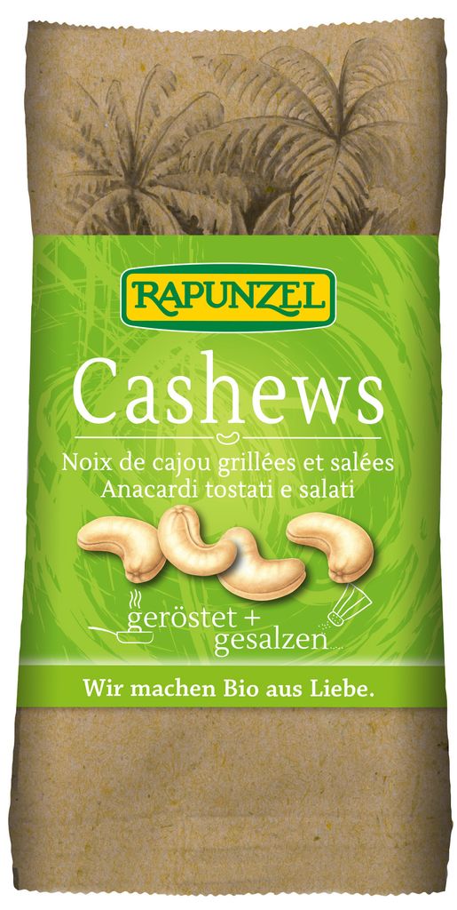 Rapunzel 204195, Cashewnuss, 50 g, 626 kcal, 19,3 g, 51,22 Produktbild 