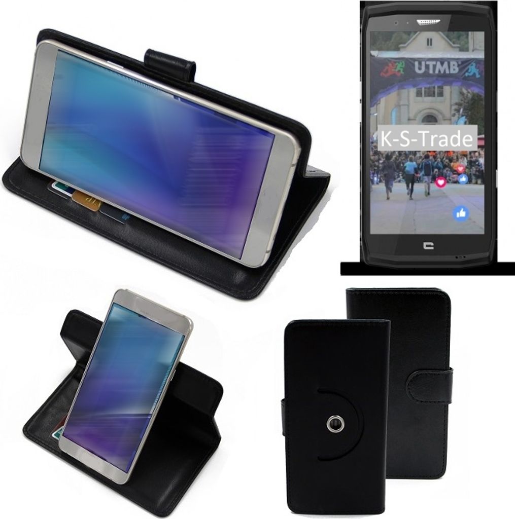 K-S-Trade Case Schutz-Hülle Handy-Hülle kompatibel mit Crosscall Trekker X4 Flipcase Smartphone Cover Handy Schutz Tasche Bookstyle Walletcase