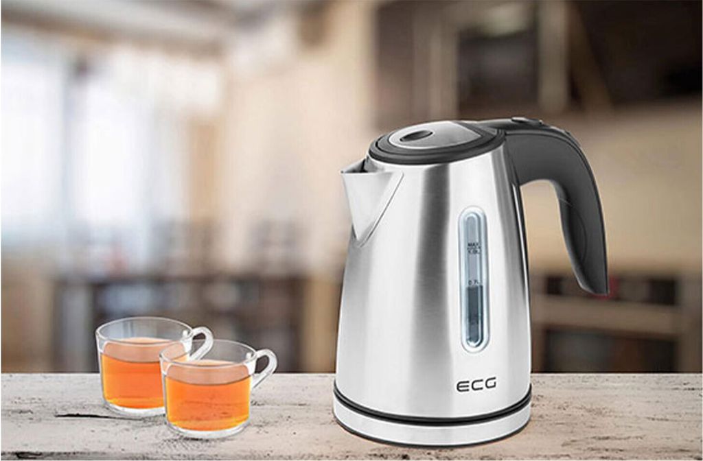 ECG RK 1050 Wasserkocher, Farbe:Silber Produktbild 