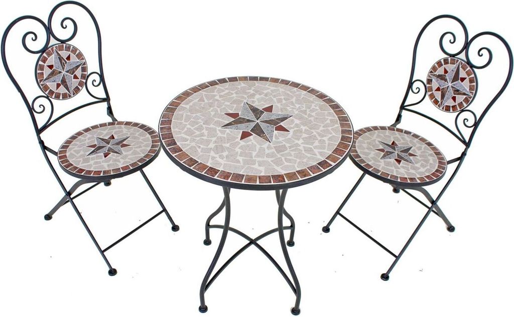 3-tlg. Balkonset Tischgruppe Balkongruppe Sitzgruppe Balkon