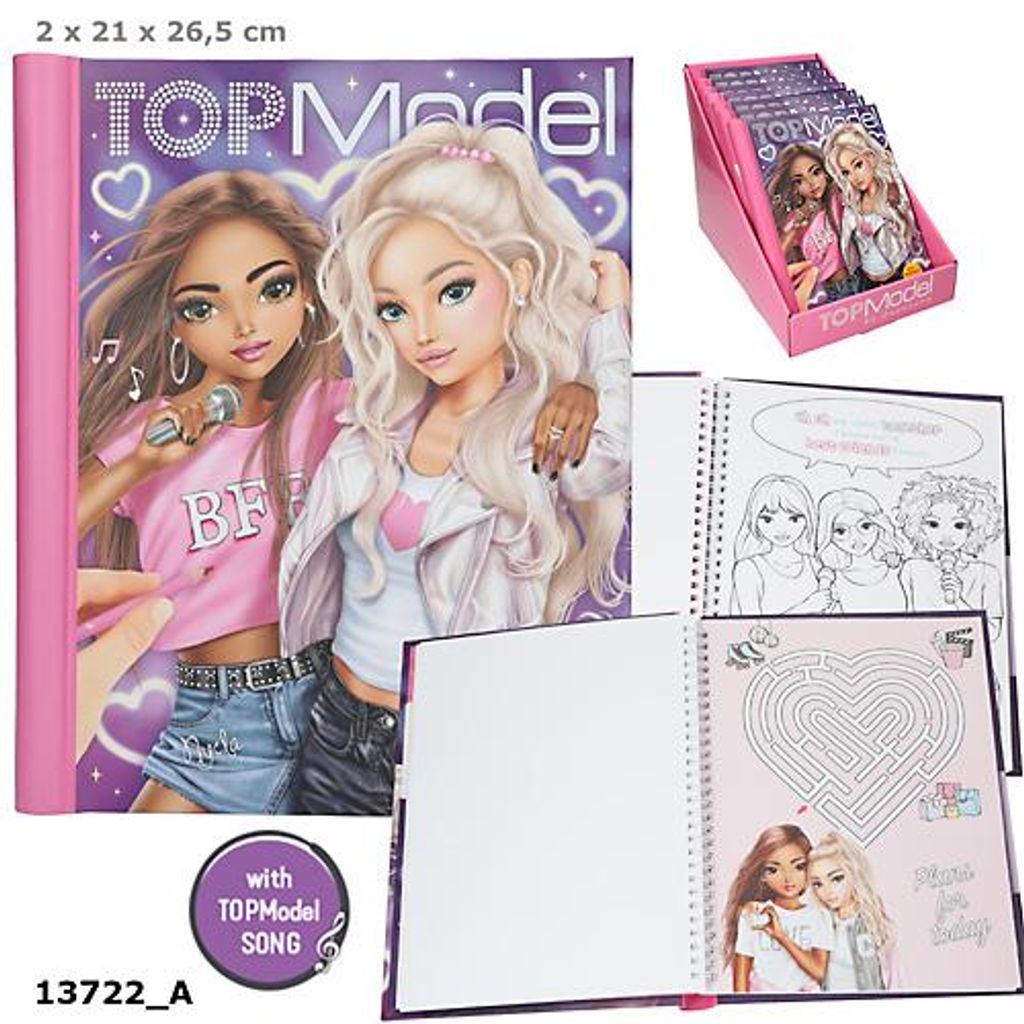 Kolorowanka ze światełkiem LED i dźwiękiem Top Model Me BFF Zdjęcie produktu 