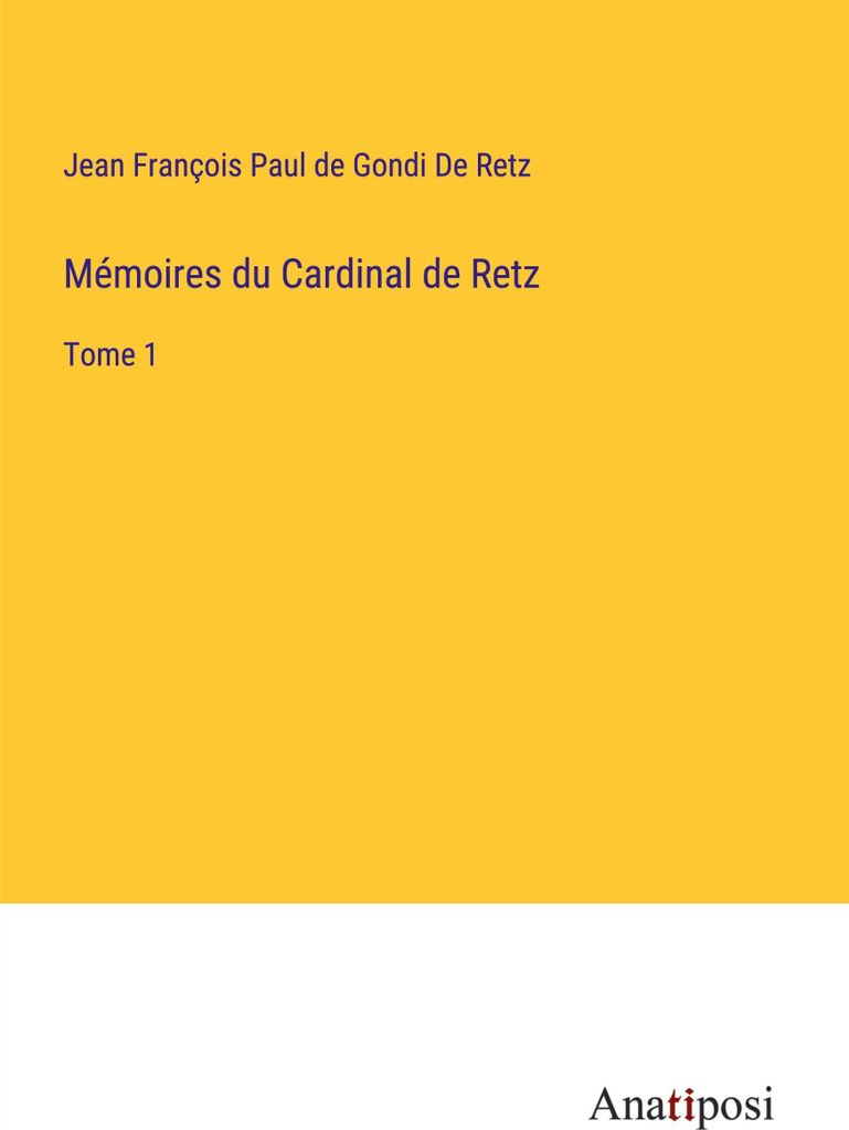 Mémoires du Cardinal de Retz