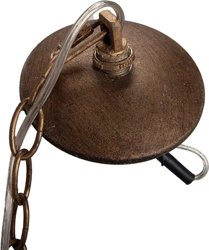 Petite Suspension Dorée en Métal 20 cm - Solution Éclairage Petit Espace - 4