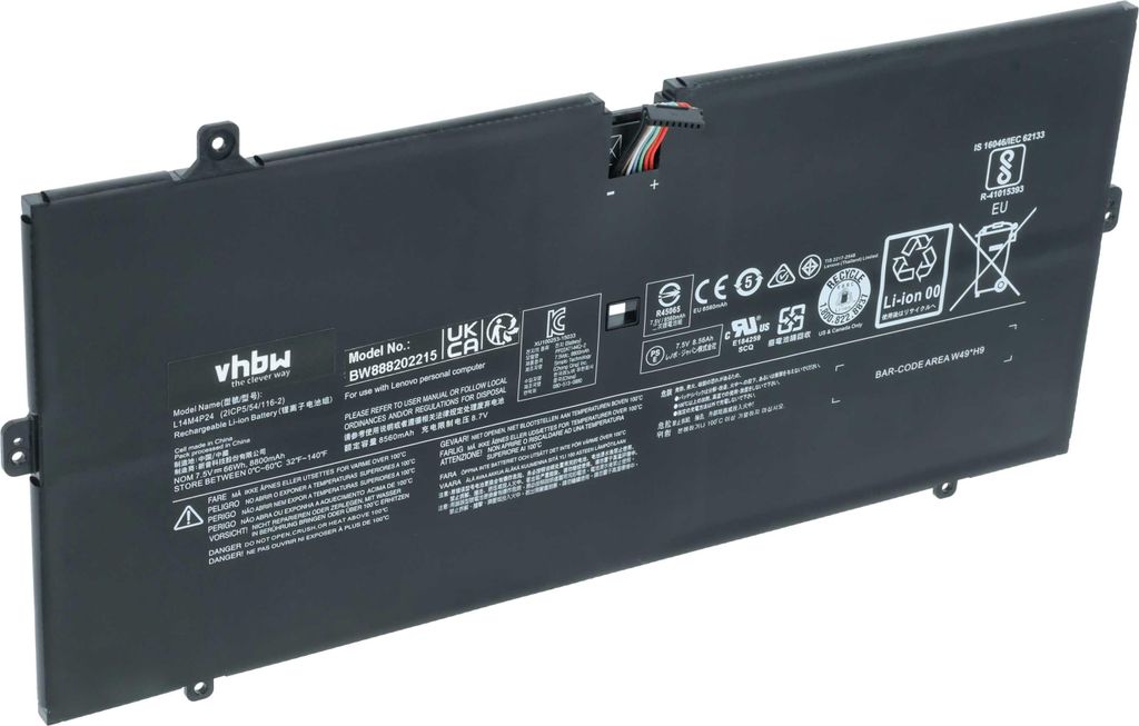 vhbw Akku kompatibel mit Lenovo Yoga 900 i7, 900-13ISK2, Produktbild 