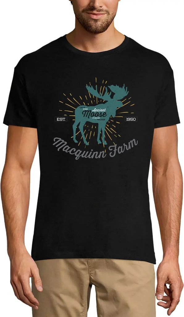 Herren Grafik T-Shirt Uralte Elche - Tierliebhaber – Ancient Moose - Animal Lover – Öko-Verantwortlich Vintage Jahrgang Kurzarm Lustige Druck