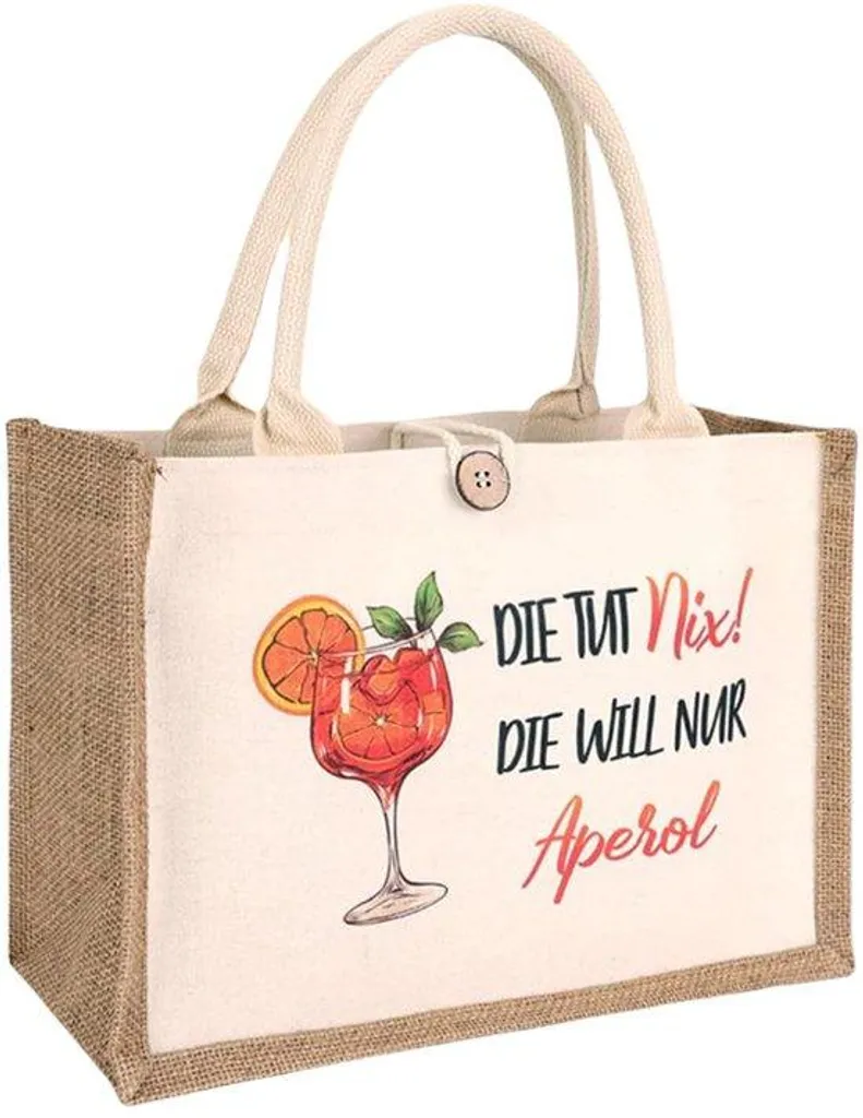 Sac shopping jute robuste et pochette coton zippée pour le marché