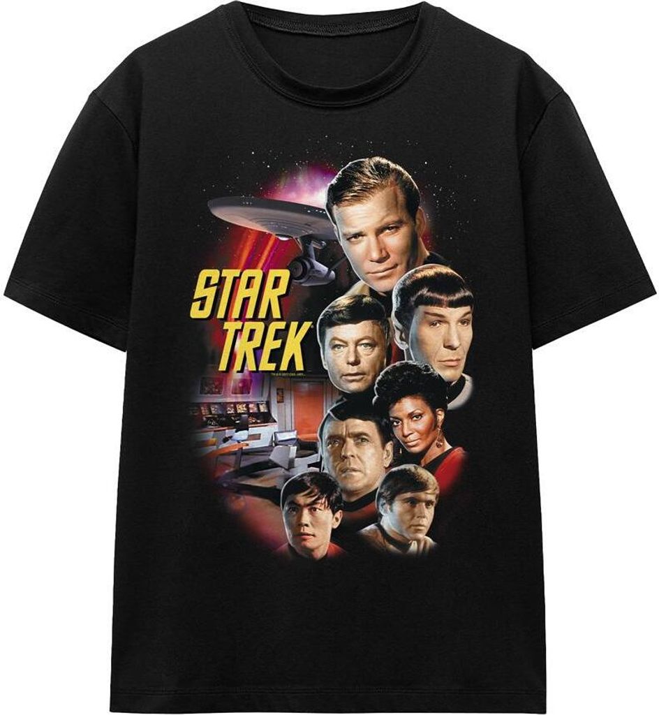 Star Trek - "The Classic Crew" T-Shirt für Herren/Damen Uni TV16034 (XXL) (Schwarz)