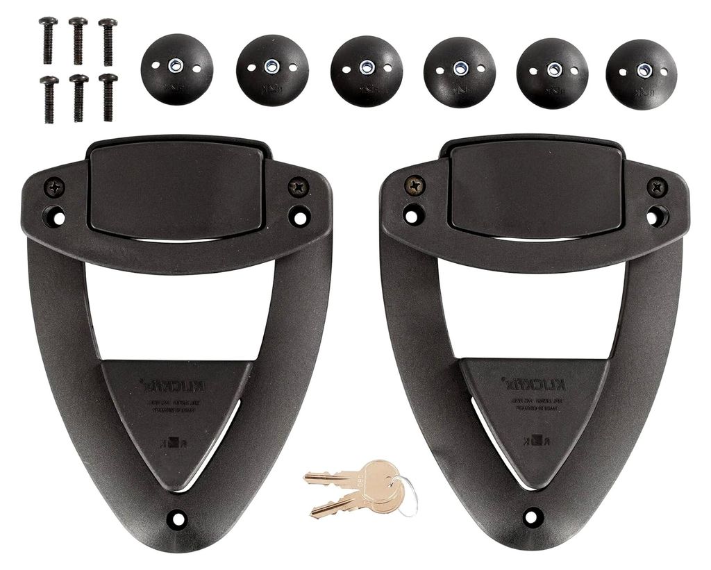 KLICKFIX Mot Set Schnellwechselsystem für Satteltaschen, Schwingentaschen und Seitenkoffer für Harley Davidson Sportster und Softail