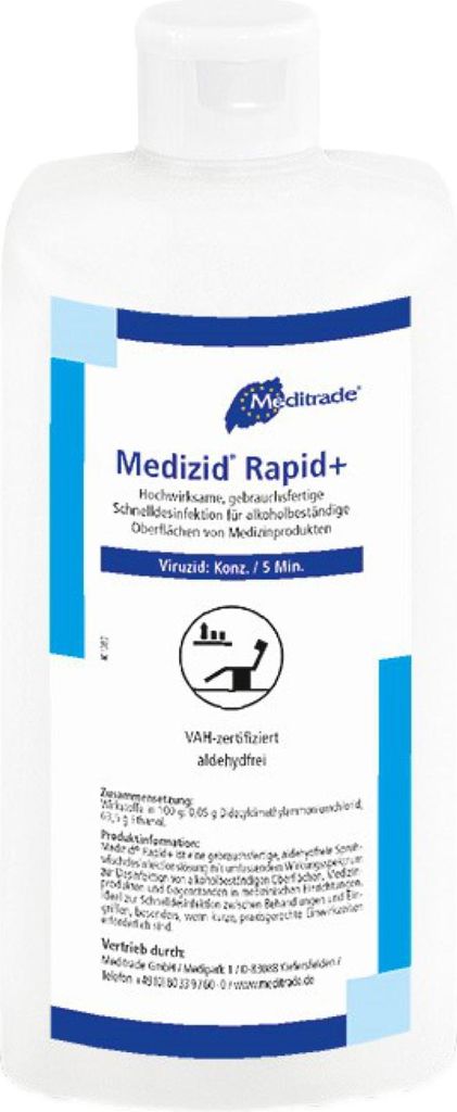 Meditrade - Medizid® Rapid+ - Flächendesinfektion - 500 ml Produktbild 
