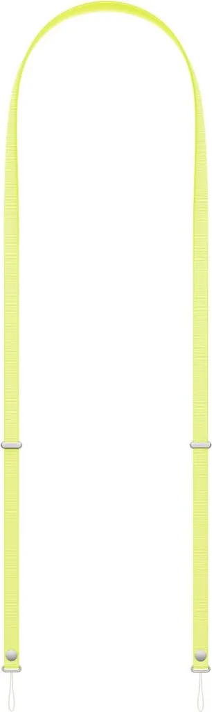 Apple Crossbody Strap Jaune Fluo - Lanière Ajustable pour Coque iPhone - 2