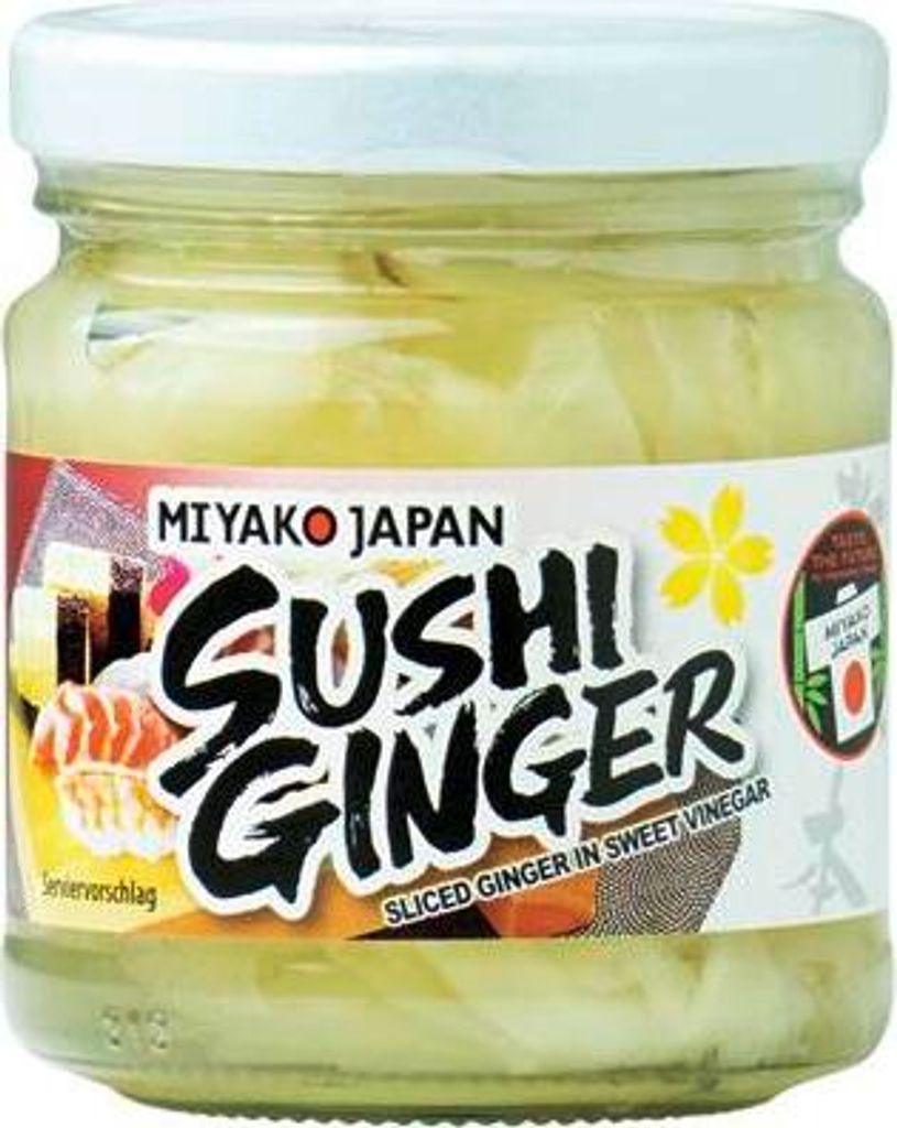 Weißer Ingwer für Sushi mariniert 190g - Miyako