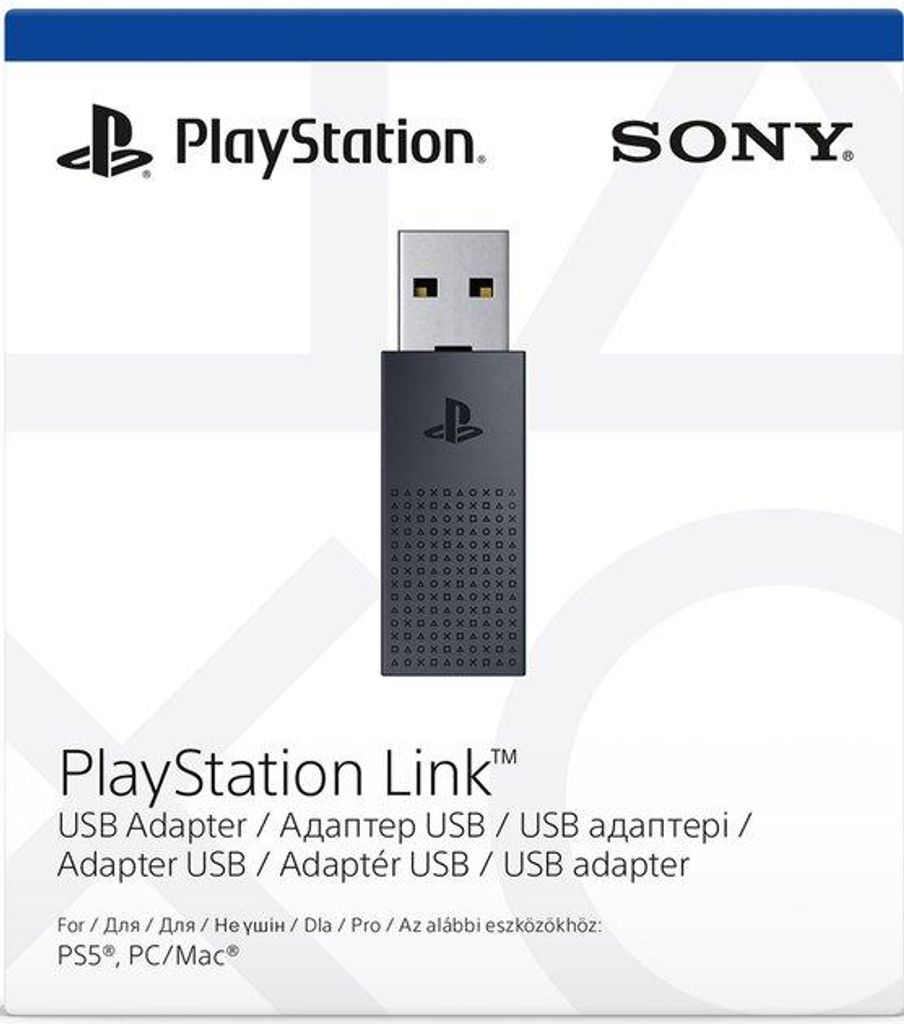 Sony PS5 Headset, Playstation LINK USB-adapter Productafbeelding 