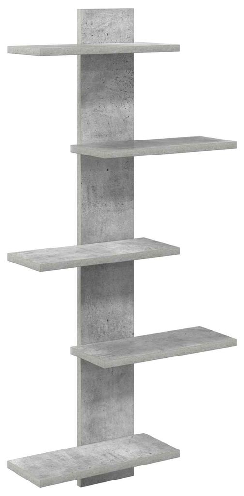 vidaXL Wandregal Betongrau 48,5 x 15 x 101 cm Holzwerkstoff Produktbild 