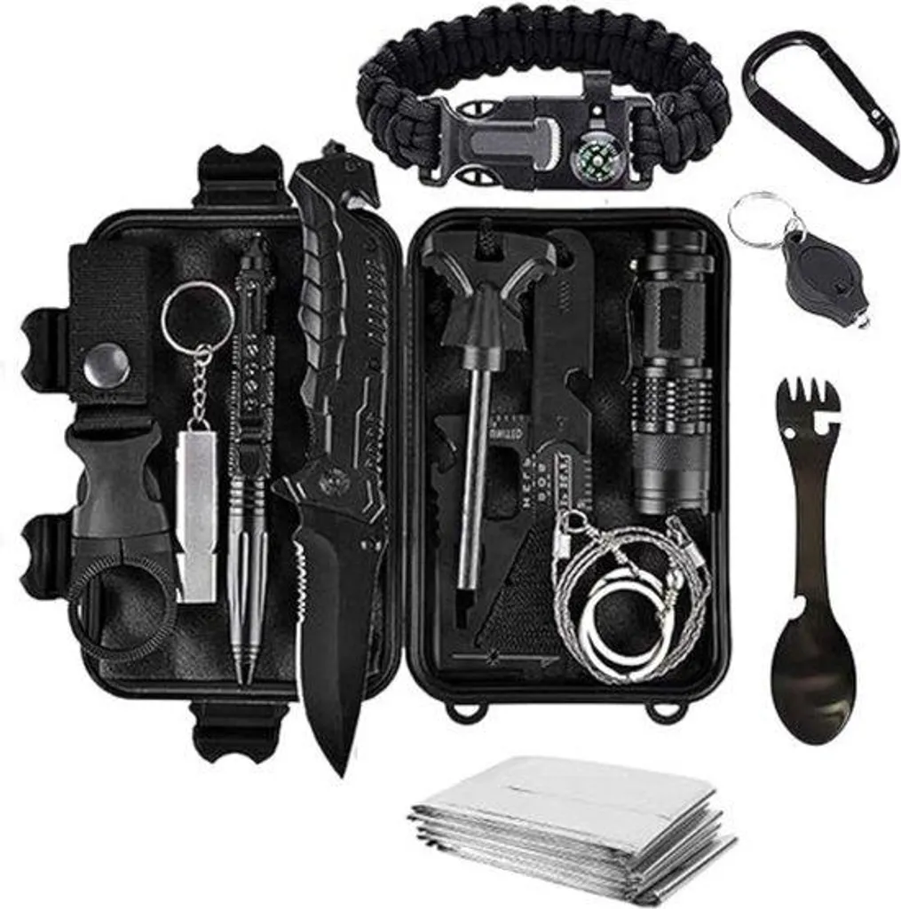 Kit de couvertures de secours pour randonnée, camping et survie en forêt