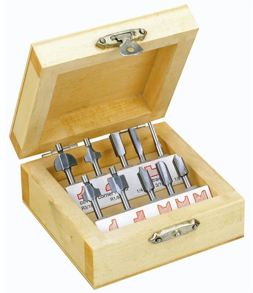 Proxxon 29020 Jeu de fraises à profiler le bois, 10 pièces Image du produit 
