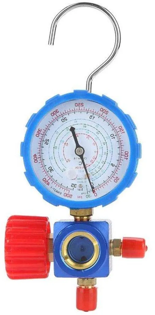 Manomètre de climatisation 500 psi et vanne de charge haute précision