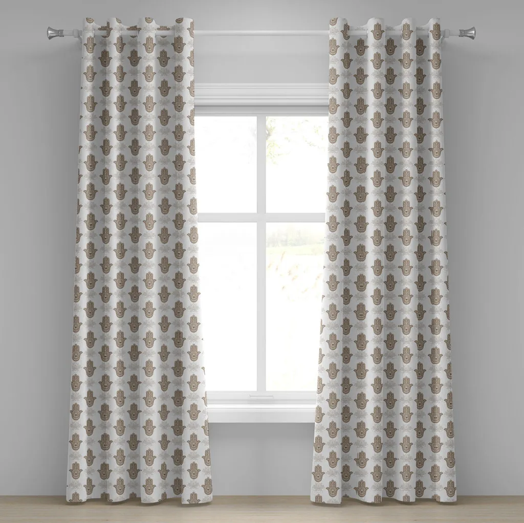Tenda Boho ABAKUHAUS Hamsa Caramello | 280x175cm Stile Tribale