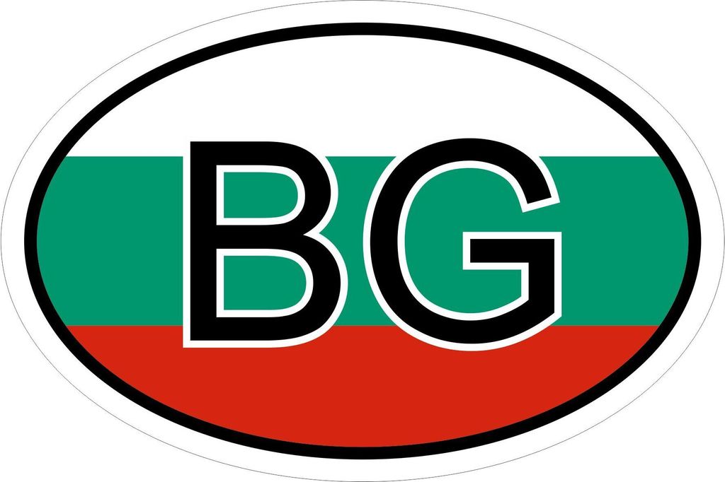 Kiwistar - Autoaufkleber - 10x6,6 cm - außen klebendKiwistar Autoaufkleber - Bulgarien BG Auto, Laptop, Fahrrad, LKW, Motorrad Mehrfarbig Autoaufk...