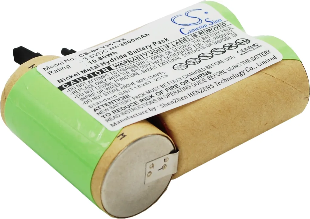 Batterie de Rechange pour Visseuse Black & Decker V3600 V3610 - 3.6V Ni-MH