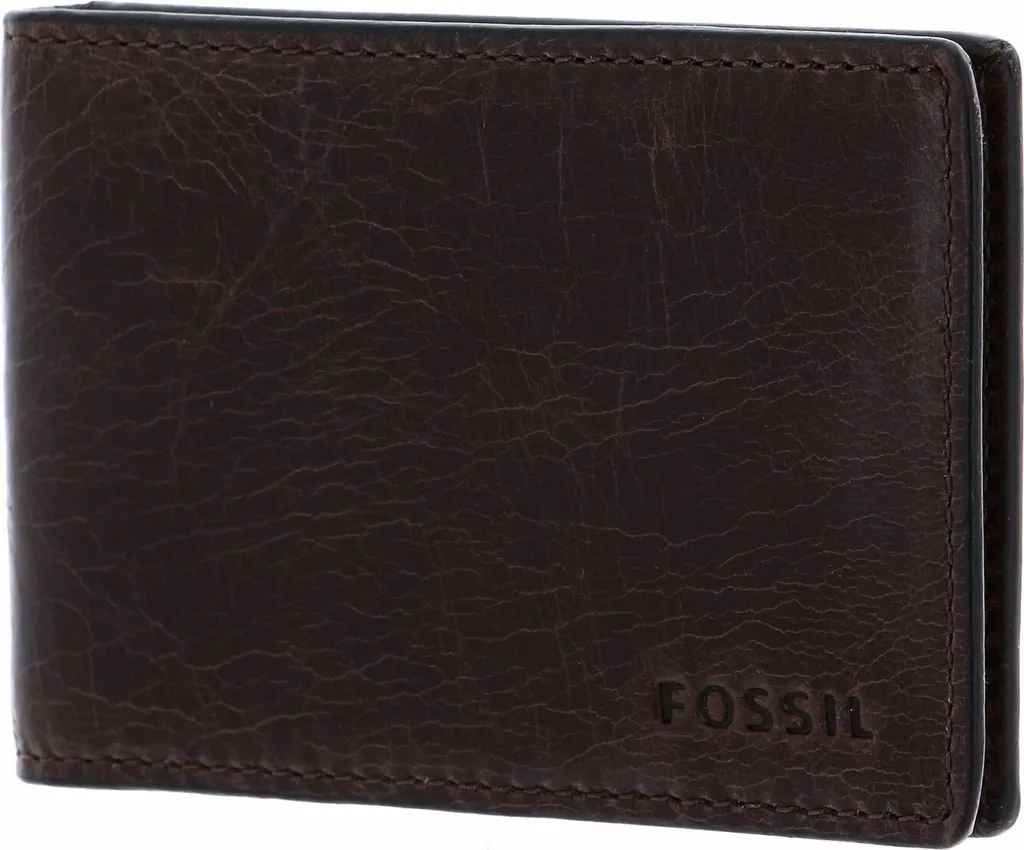 Portafoglio Uomo Fossil Derrick con Fermasoldi - Pelle Dark Brown