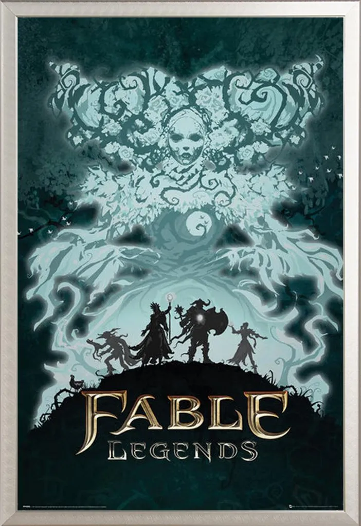 Poster Maxi Fable Legends White Lady Cornice Shinsuke Argento 61x91,5