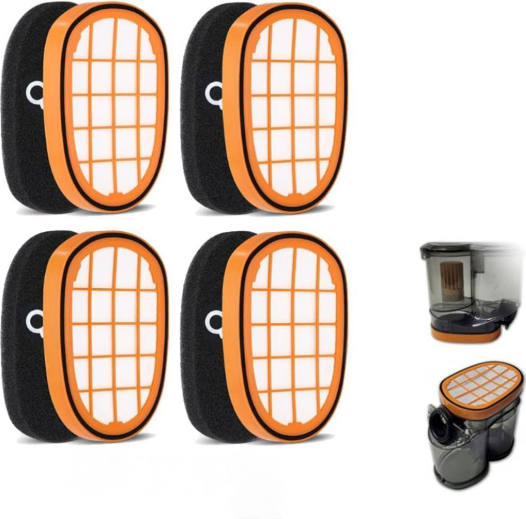 Filter für Philips SpeedPro Max staubsauger, Ersatzfilter für Philips FC6812 FC6813 FC6822 FC6823 FC6826 FC6723/01 FC6901 CP1100/01, 4 Stück