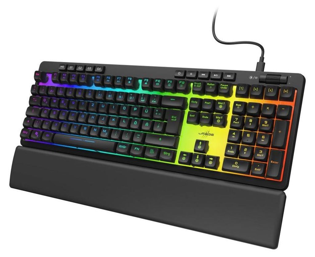 Hama 00217830 Tastatur Gaming USB QWERTZ Deutsch Schwarz Produktbild 