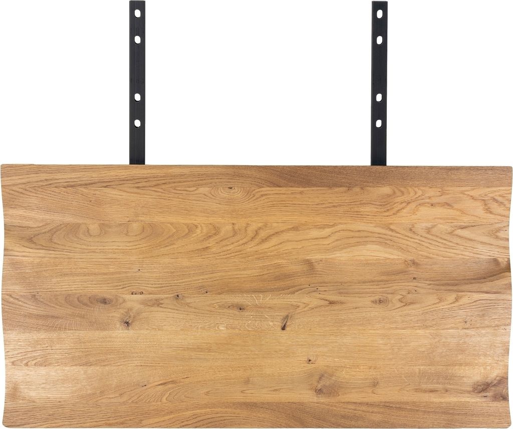 Ansteckplatte >Toulon< in Natur, Eiche-Massiv - 100x4x50cm (BxHxT)
