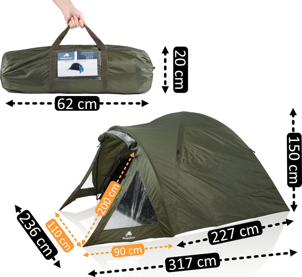trekkingzelte 2 personen Cloud Up UL 2-Personen Ultraleichtes Rucksackzelt