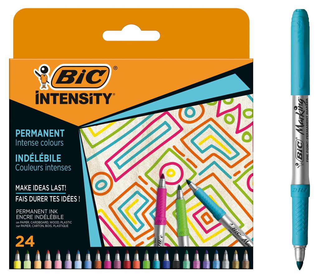 Markery Permanentne BIC Intensity Intense Pastel Metallic Obrázek produktu 