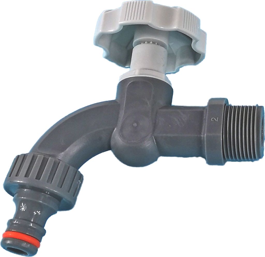 Bradas Wasserhahn Kunststoff grau für 3/4 Zoll Produktbild 