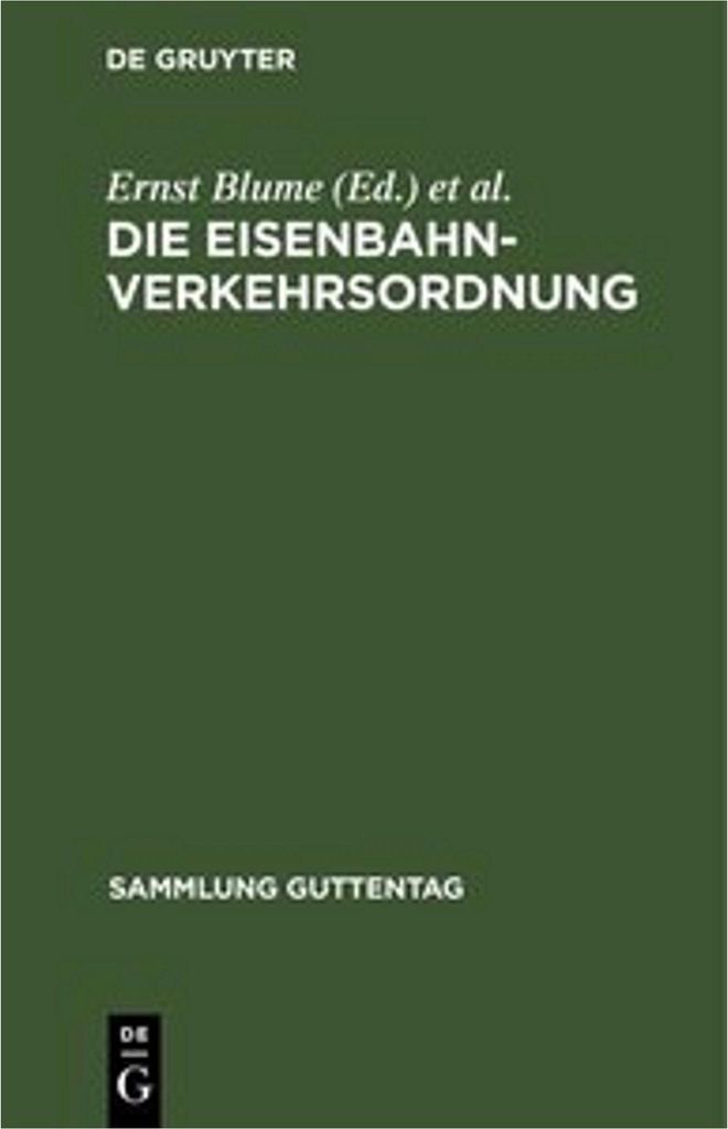 Die Eisenbahn-Verkehrsordnung