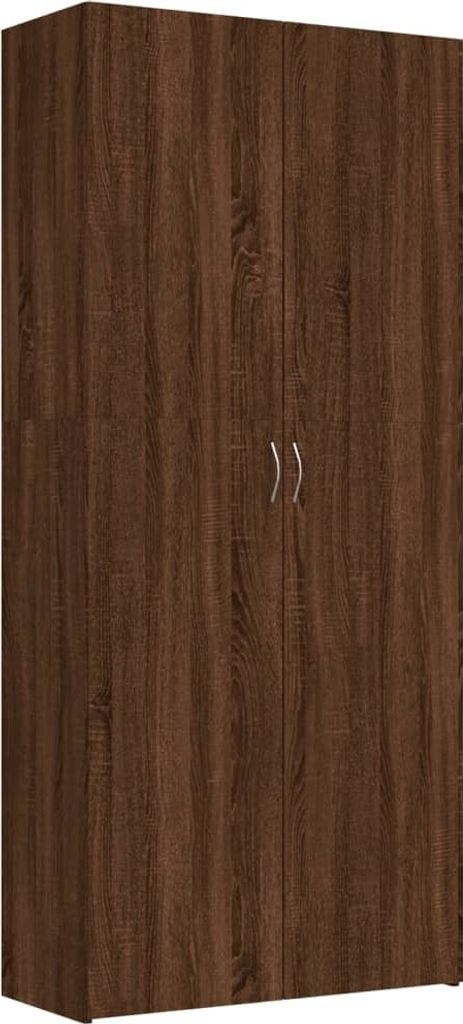 vidaXL Schuhschrank Braun Eichen-Optik 80x35,5x180 cm Holzwerkstoff