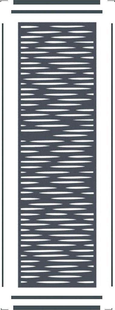 Fiberdeck BOSTON Dekogitter Lamia vertikal 1820x580x2 mm RAL7016