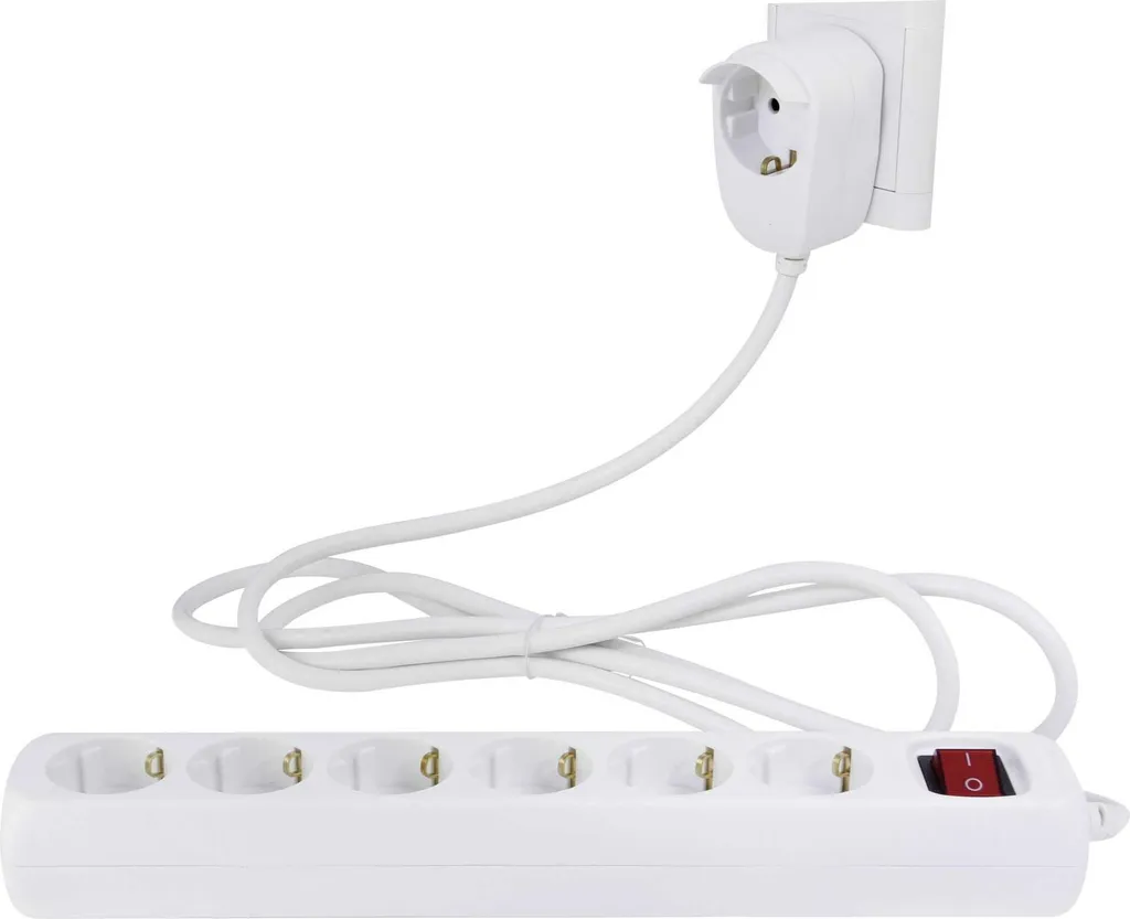 Multipresa REV 6+1 Vie 2m Bianco con Interruttore - Qualità Professionale