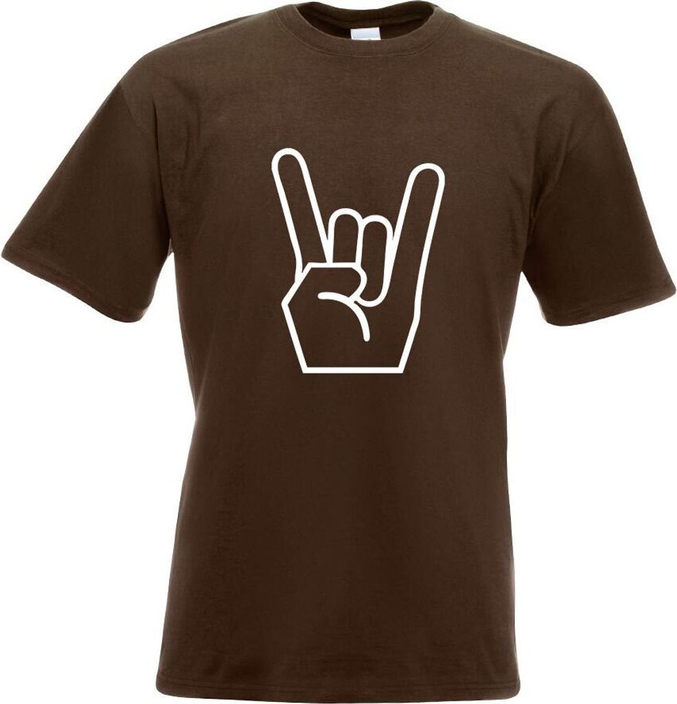 Kiwistar - T-Shirt - Chocolate - Heavy Metal Motiv Bedruckt Funshirt Design Print - mit Motiv Bedruckt - Funshirt Design - Sport - Freizeit - Herre...
