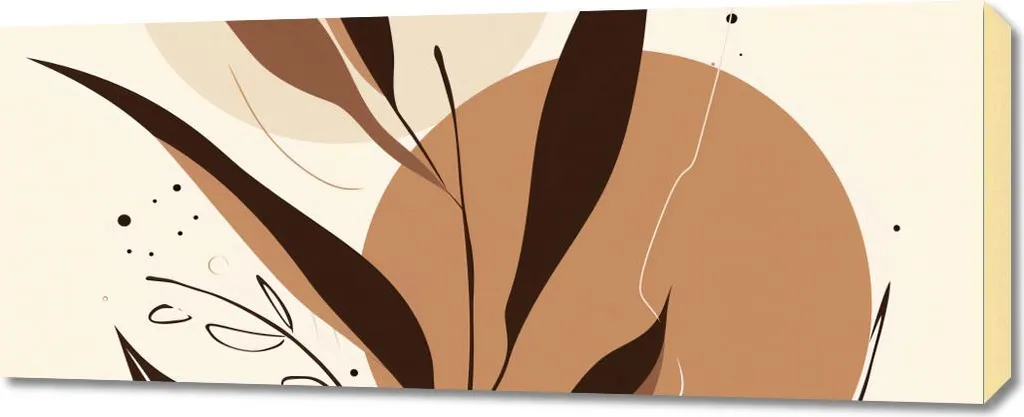 Tableau pour Salon Le murmure de l'automne 100x40 - Ambiance Cocooning