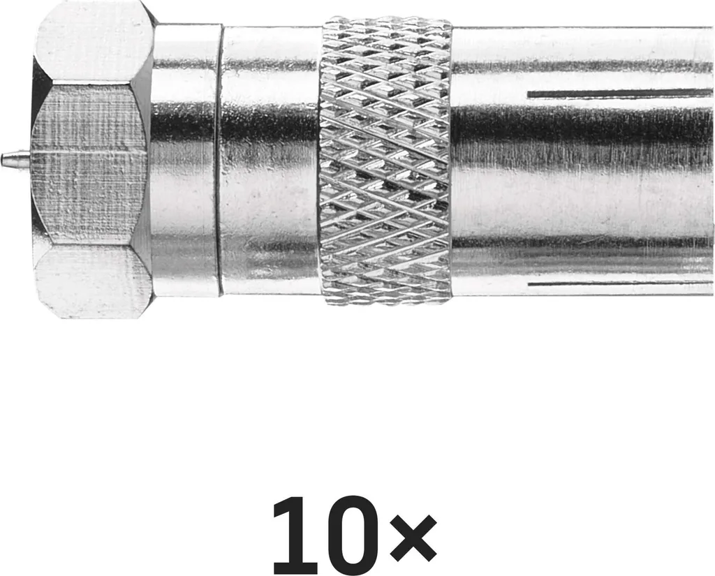 10x Riduttore EMOS R5851 per Cavo TV - Soluzione Rapida Antenna - 3