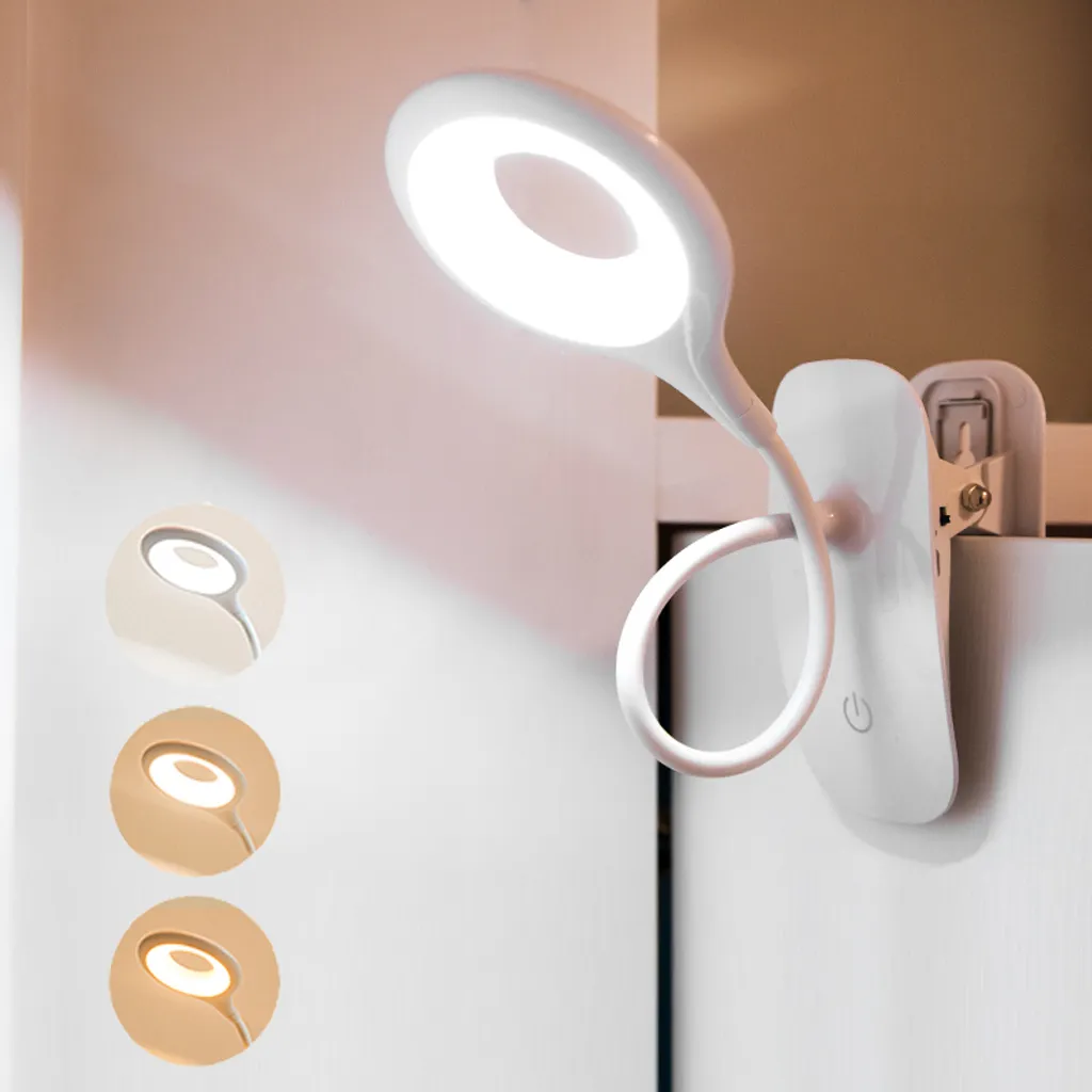 ZELURXX Lampada a Morsetto: Luce da Lettura Ricaricabile USB per Letto