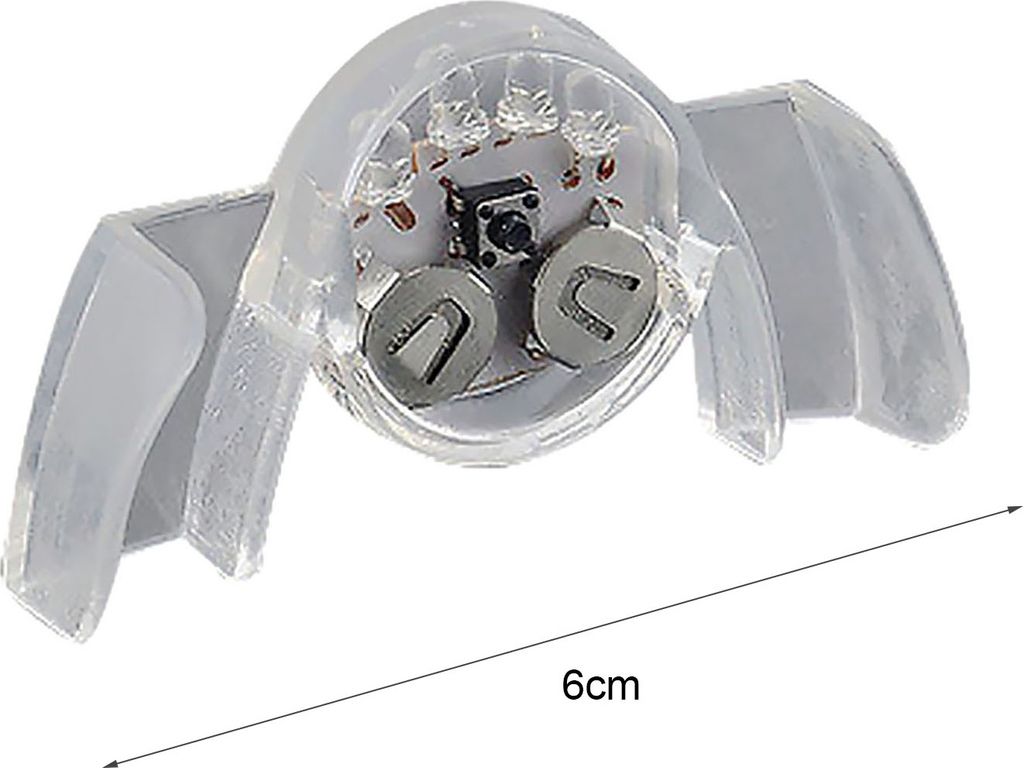 Blinkendes Mundstück, blinkender Mund, leuchtet, Gummi, LED-Mundstück, Schutzmundstück, RAVE-Party als Geschenk