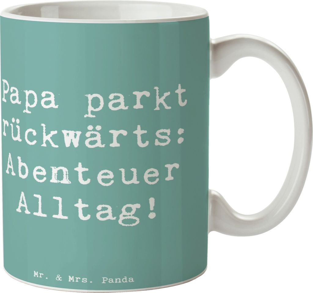 Mr. & Mrs. Panda Teetasse Spruch Vater Abenteuer - Meeresbrise - Geschenk, Vaterschaft, Geschenktasse, Freude, besonderes, Herz, Lächeln, schöne ...